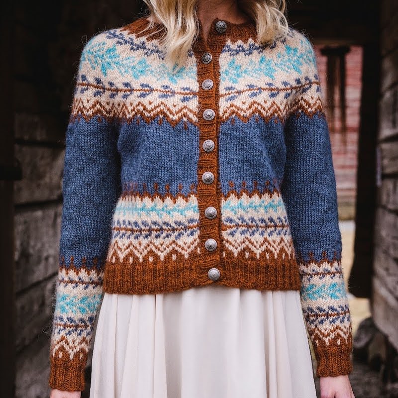 Maja cardigan: the full story and the sleeves charts – Icelandic